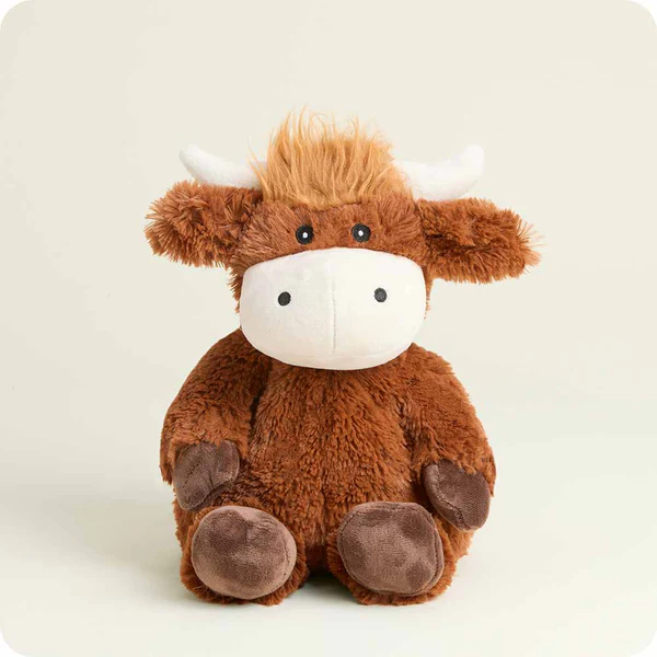 Highland Cow Warmies Weighted Heated Stuffed Animal