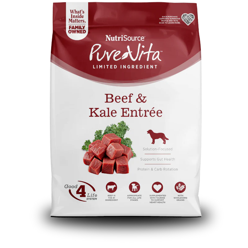 PureVita Beef and Kale Entrée Dog Food