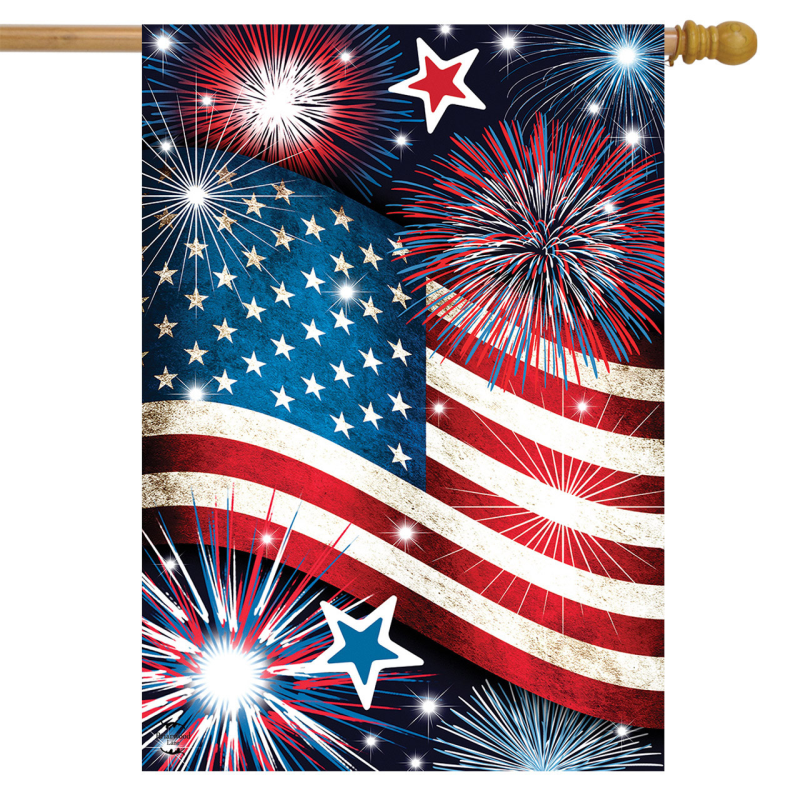 Briarwood Lane Stars and Stripes Patriotic House Flag