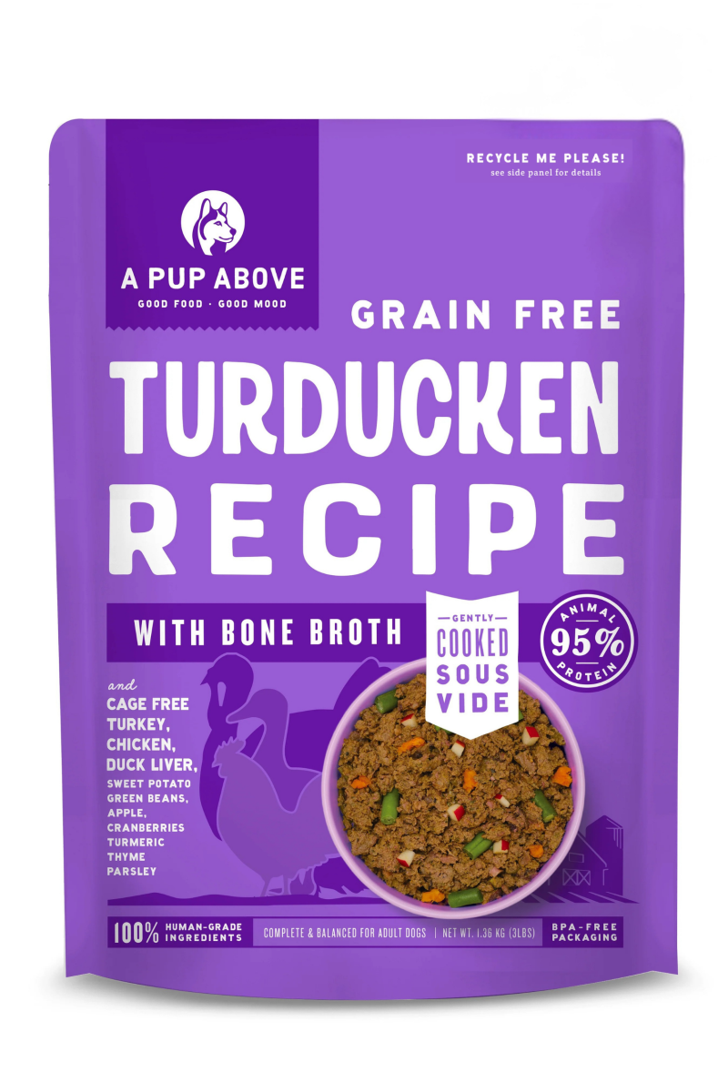 A Pup Above Gently Cooked Food for Dogs-Turducken Recipe