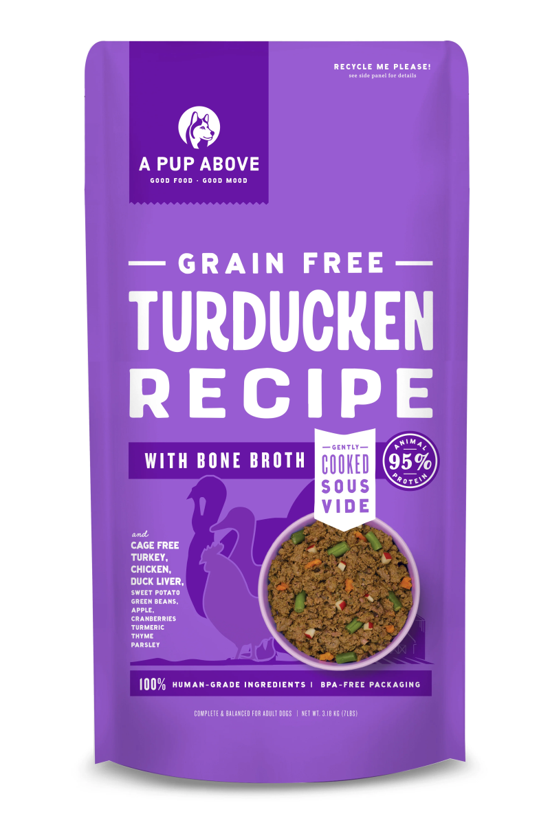 A Pup Above Gently Cooked Food for Dogs-Turducken Recipe
