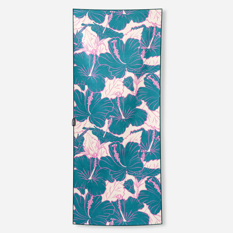 Nomadix Original Towel-Hibiscus Teal Ocean