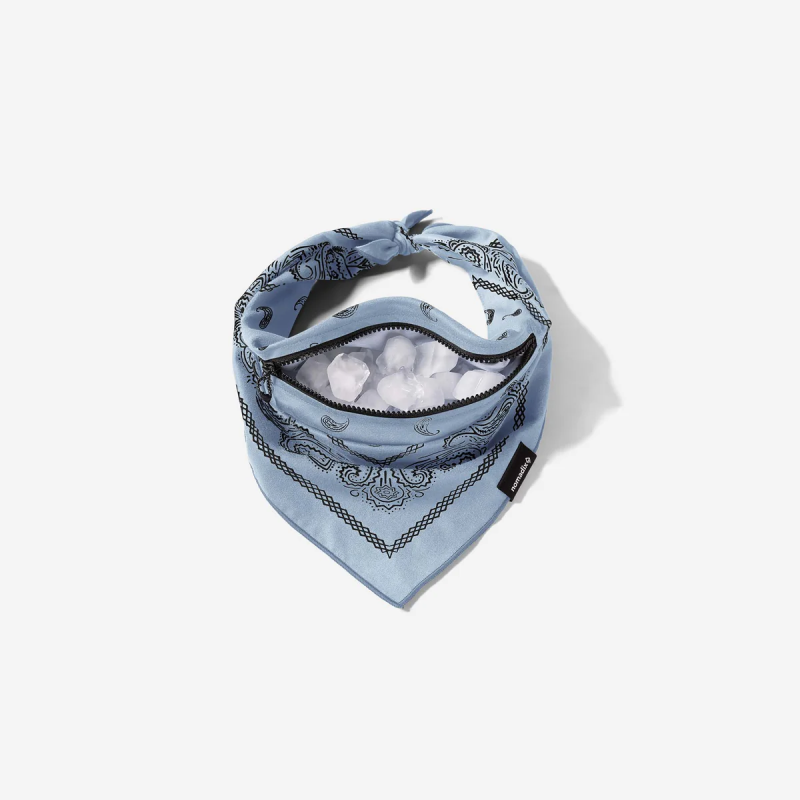 Nomadix Ice Bandana Towel-Paisley Pale Blue