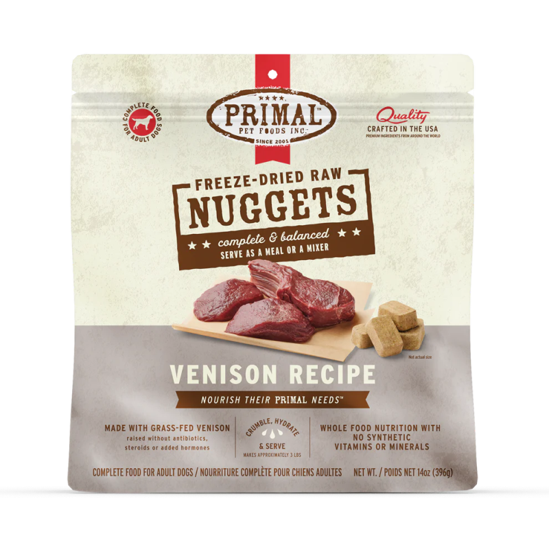 Primal Canine Freeze-Dried Nuggets Venison Recipe