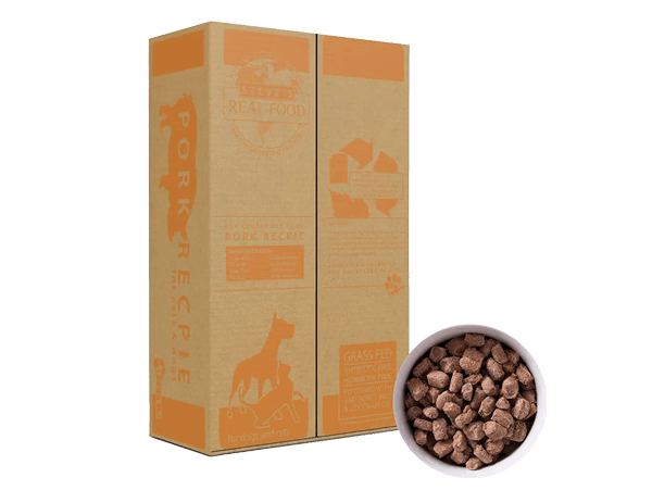 Steve's Real Food Frozen Raw Dog and Cat Food Nuggets-Pork Recipe