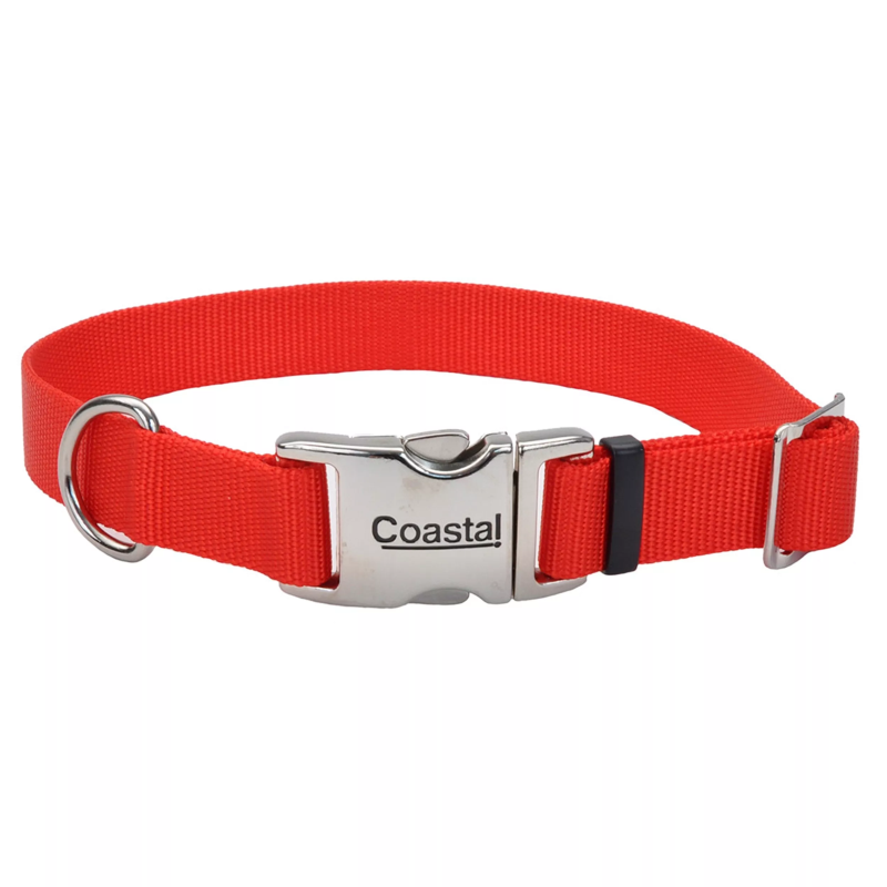 Coastal Pet Products Titan Metal Buckle Adjustable Nylon Medium Dog Collar