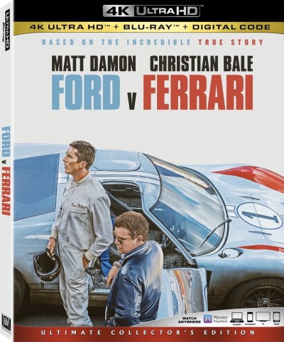 Ford v Ferrari/Matt Damon, Christian Bale, and Jon Bernthal@PG-13@4K Ultra HD + Blu-ray