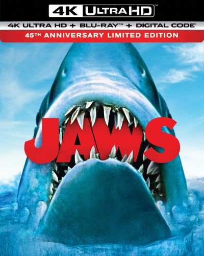 JAWS (1975) (45th Anniversary Limited Edition)/Roy Scheider, Robert Shaw, and Richard Dreyfuss@PG@4K Ultra HD + Blu-ray