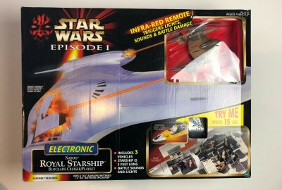 Star Wars/Episode 1: Electronic Naboo Royal Starship@Blockade Cruiser/Playset