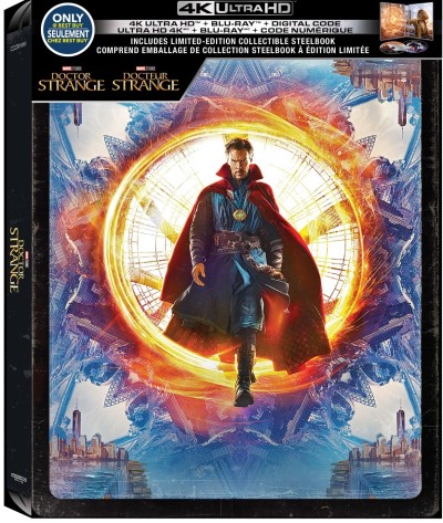 Doctor Strange (2016) (Steelbook) (Best Buy Exclusive)/Benedict Cumberbatch, Chiwetel Ejiofor, and Rachel McAdams@PG-13@4K Ultra HD/Blu-ray