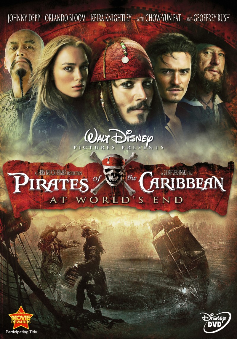 Pirates of the Carribean: At World's End (2007)/Johnny Depp, Orlando Bloom, and Keira Knightley@PG-13@DVD