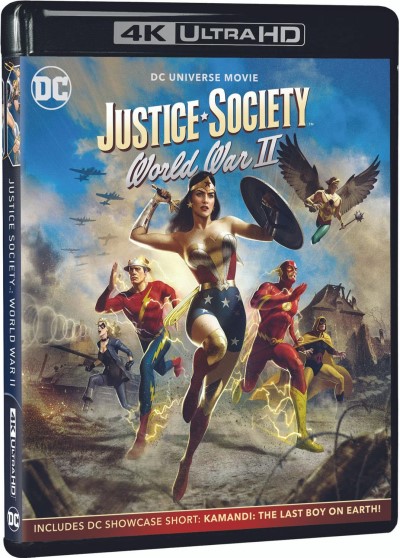 Justice Society: World War II (2021)/Stana Katic, Mat Bomer, and Omid Abtahi@PG-13@4K Ultra HD + Blu-ray