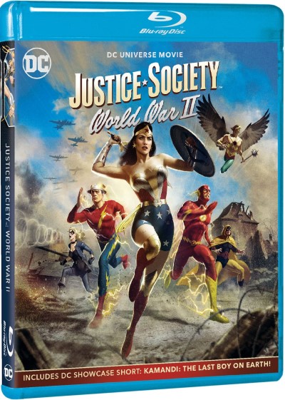 Justice Society: World War II (2021)/Stana Katic, Mat Bomer, and Omid Abtahi@PG-13@Blu-ray