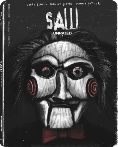 SAW (2004) (Unrated)/Cary Elwes, Danny Glover, and Monica Potter@Not Rated@4K Ultra HD + Blu-ray