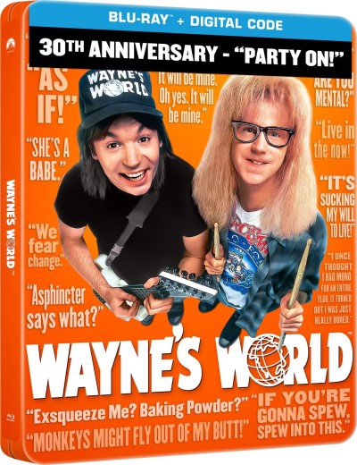 Wayne's World (1992) (Steelbook)/Mike Myers, Dana Carvey, and Tia Carrere@PG-13@Blu-ray