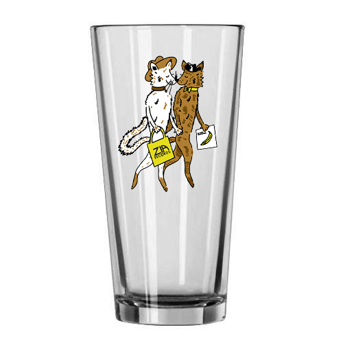 Zia Pint Glass/Too Cool Cats