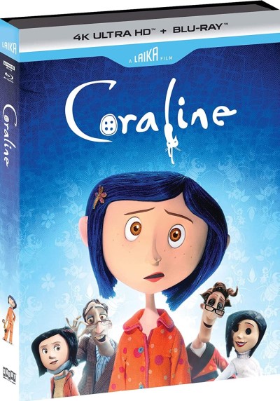 Coraline (2009) (SHOUT! Factory)/Dakota Fanning, Teri Hatcher, and Jennifer Saunders@PG@4K Ultra HD + Blu-ray