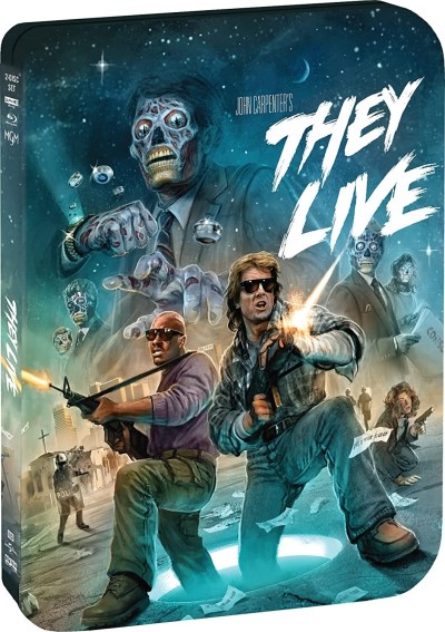 They Live (1988) (SCREAM! Factory) (Steelbook)/"Rowdy" Roddy Piper, Keith David, and Meg Foster@R@4K Ultra HD + Blu-ray