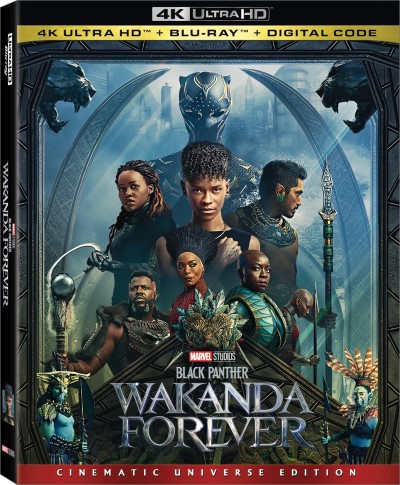 Black Panther: Wakanda Forever (2022)/Letitia Wright, Lupita Nyong'o, and Danai Gurira@PG-13@4K Ultra HD + Blu-ray