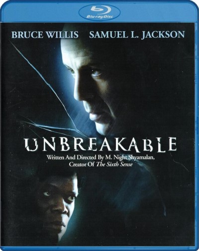 Unbreakable (2000)/Bruce Willis, Samuel L. Jackson, and Robin Wright@PG-13@Blu-ray