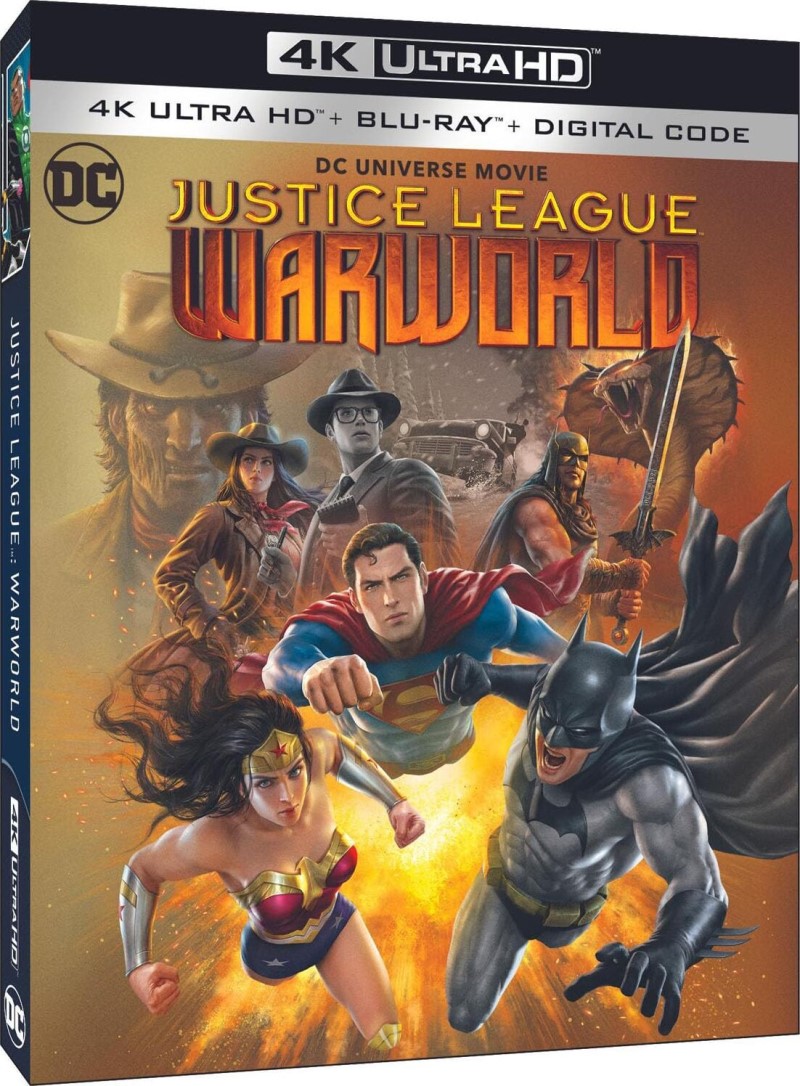 Justice League: Warworld (2023)/Darren Criss, Jensen Ackles, and Stana Katic@R@4K Ultra HD + Blu-ray