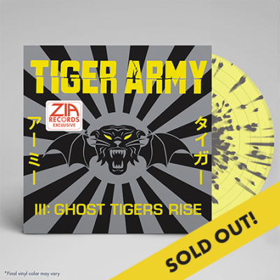 Tiger Army/III: Ghost Tigers Rise@Yellow With Gray Splatter@Limit To 300