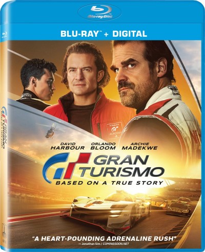 Gran Turismo (2023)/David Harbour, Orlando Bloom, and Archie Madekwe@PG-13@Blu-ray