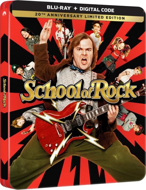 School of Rock (Steelbook) (20th Anniversary Edition)/Jack Black, Joan Cusack, and Mike White@PG-13@Blu-ray