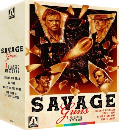 Savage Guns: 4 Classic Westerns (Arrow Films)/Craig Hill, Robert Woods, and Terence Hill@Not Rated@Blu-ray