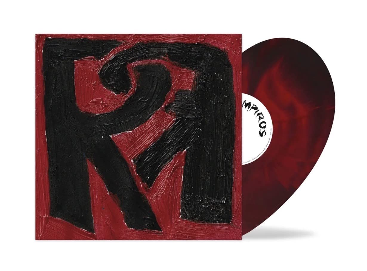 Rosalía & Rauw Alejandro/RR (Red/Black Smoke Heart-Shaped Vinyl)@Red/Black Smoke Colored Heart-Shaped Vinyl Disc