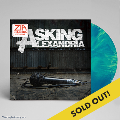 Asking Alexandria/Stand Up and Scream (Zia Exclusive)@Green + Blue Galaxy Vinyl@Limited to 300