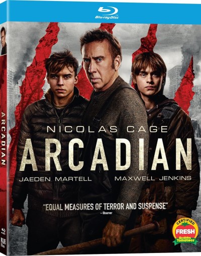 Arcadian (2024)/Nicolas Cage, Jaeden Martell, and Maxwell Jenkins@Not Rated@Blu-ray