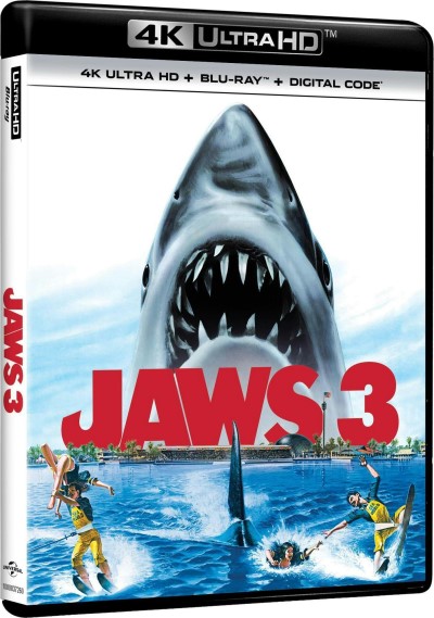 Jaws III (1983)/Dennis Quaid, Bess Armstrong, and Lous Gossett Jr.@PG@4K Ultra HD + Blu-ray 3D