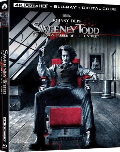 Sweeney Todd: The Demon Barber of Fleet Street (2007/Johnny Depp, Helena Bonham Carter, and Alan Rickman@R@4K Ultra HD + Blu-ray