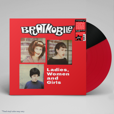 Bratmobile/Ladies, Women And Girls (Zia Exclusive)@Red And Black Split Vinyl@Limited To 300