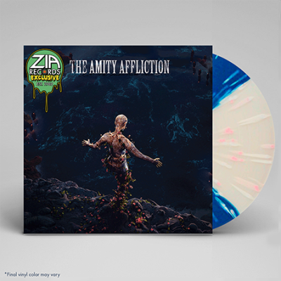 Amity Affliction/Let The Ocean Take Me (Redux) (Zia Exclusive)@Blue & Milky Clear Quad With Heavy White & Pink Sp@Limited To 400