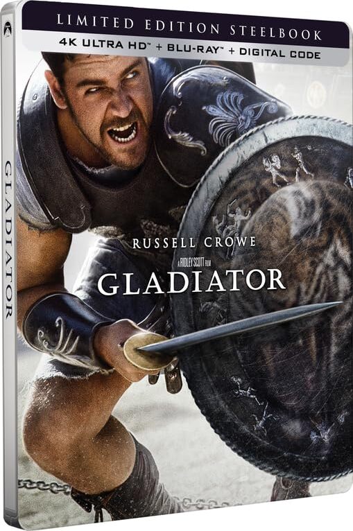 Gladiator (2000) (SteelBook)/Russell Crowe, Joaquin Phoenix, and Connie Nielsen@R@4K Ultra HD + Blu-ray