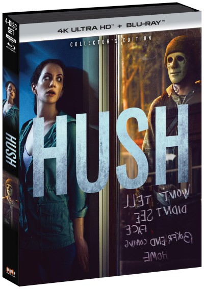 HUSH (2016) (SCREAM! Factory)/Kate Siegel, John Gallagher Jr., and Michael Trucco@R@4K Ultra HD + Blu-ray
