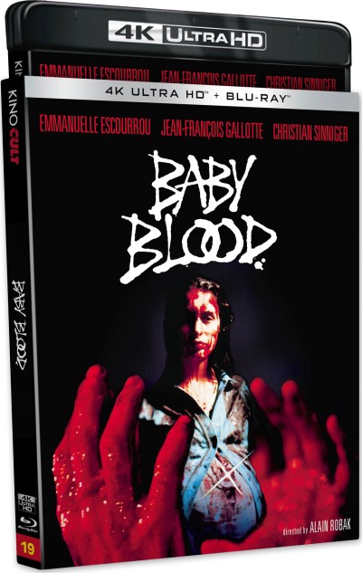 Baby Blood (1990) (Kino Cult) (a.k.a. The Evil Within)/Emmanuelle Escourrou, Jean-François Gallotte, and Christian Sinniger@Not Rated@4K Ultra HD + Blu-ray