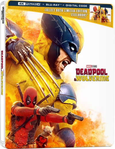 Deadpool & Wolverine (2024) (steelbook - Wolverine Cover)/Ryan Reynolds, Hugh Jackman, and Emma Corrin@R@4K Ultra HD + Blu-ray