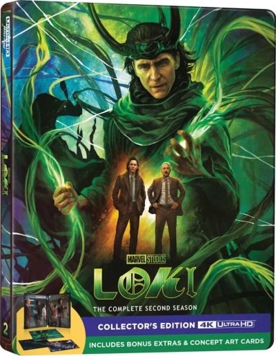 Loki: The Complete Second Season (Steelbook)/Tom Hiddleston, Sophia DiMartino, and Wunmi Mosaku@TV-14@4K Ultra HD