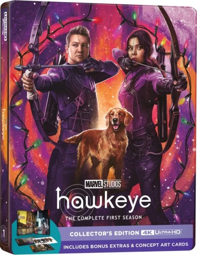 Hawkeye: The Complete First Season (SteelBook)/Jeremy Renner, Hailee Steinfeld, and Tony Dalton@TV-14@4K Ultra HD