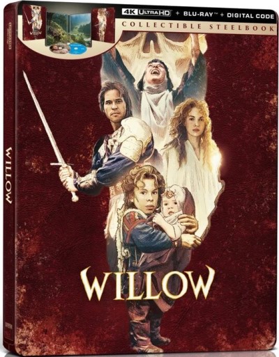 Willow (1988) (SteelBook)/Val Kilmer, Joanne Whalley, and Warwick Davis@PG@4K Ultra HD + Blu-ray