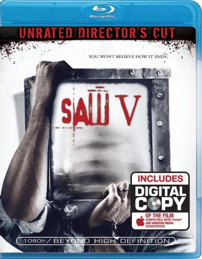 SAW V (2008) (Unrated)/Tobin Bell, Costas Mandylor, and Scott Patterson@Not Rated@Blu-ray