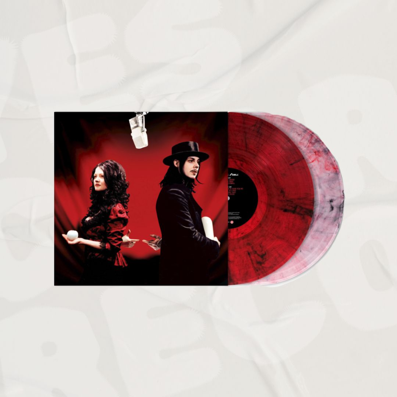 The White Stripes/Get Behind Me Satan (20th Anniversary Edition) (Red & Clear Vinyl w. Black Wisps)@Red & Clear Vinyl W. Black Wisps