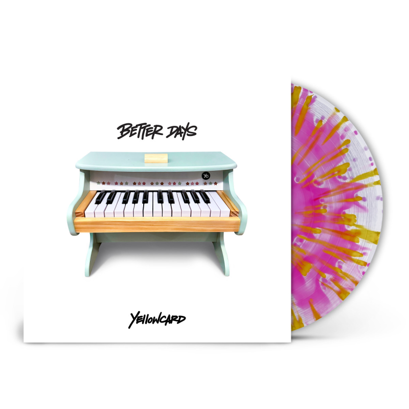 Yellowcard/Better Days (2025) (Pink & Yellow Splatter Vinyl) (Indie Exclusive)@LP