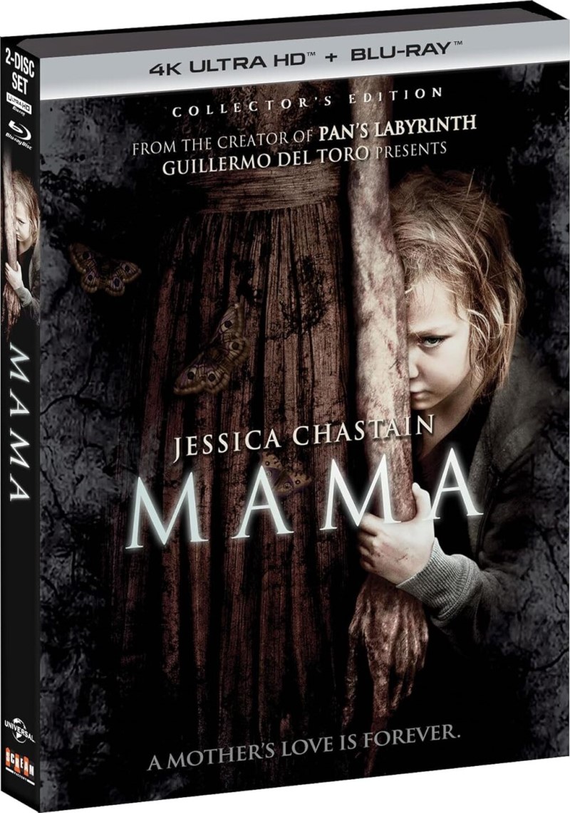 Mama (2013) (SCREAM! Factory)/Jessica Chastain, Nikolag Coster-Waldau, and Megan Charpentier@PG-13@4K Ultra HD + Blu-ray