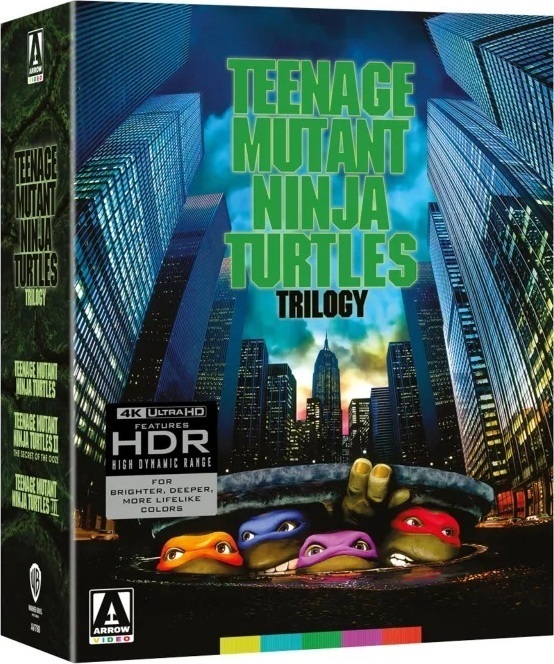 Teenage Mutant Ninja Turtles Trilogy (1990-1993) (Arrow Films) (Limited Edition)/Elias Koteas, Judith Hoag, and Paige Turco@PG@4K Ultra HD