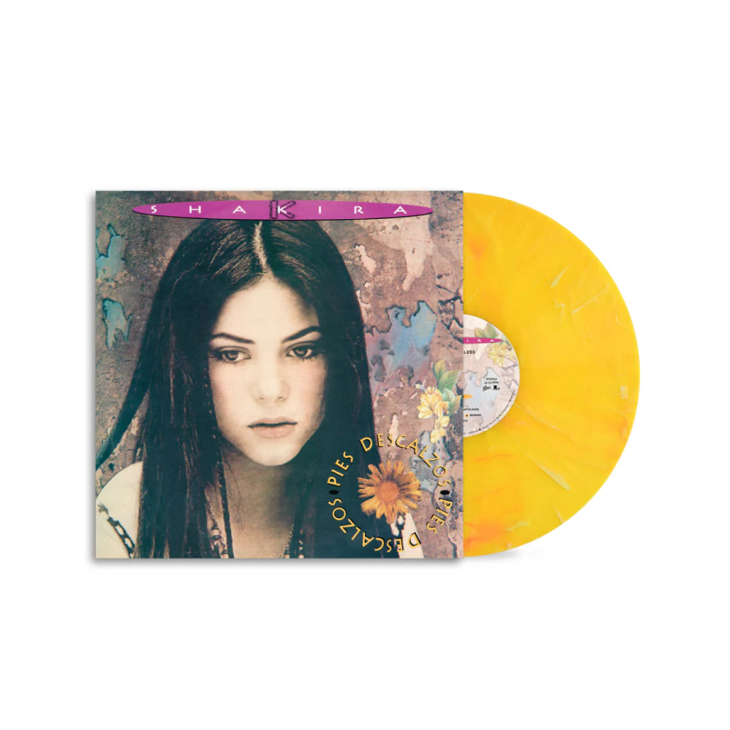 Shakira/Pies Descalzos (Yellow w/ Red Swirl Vinyl)