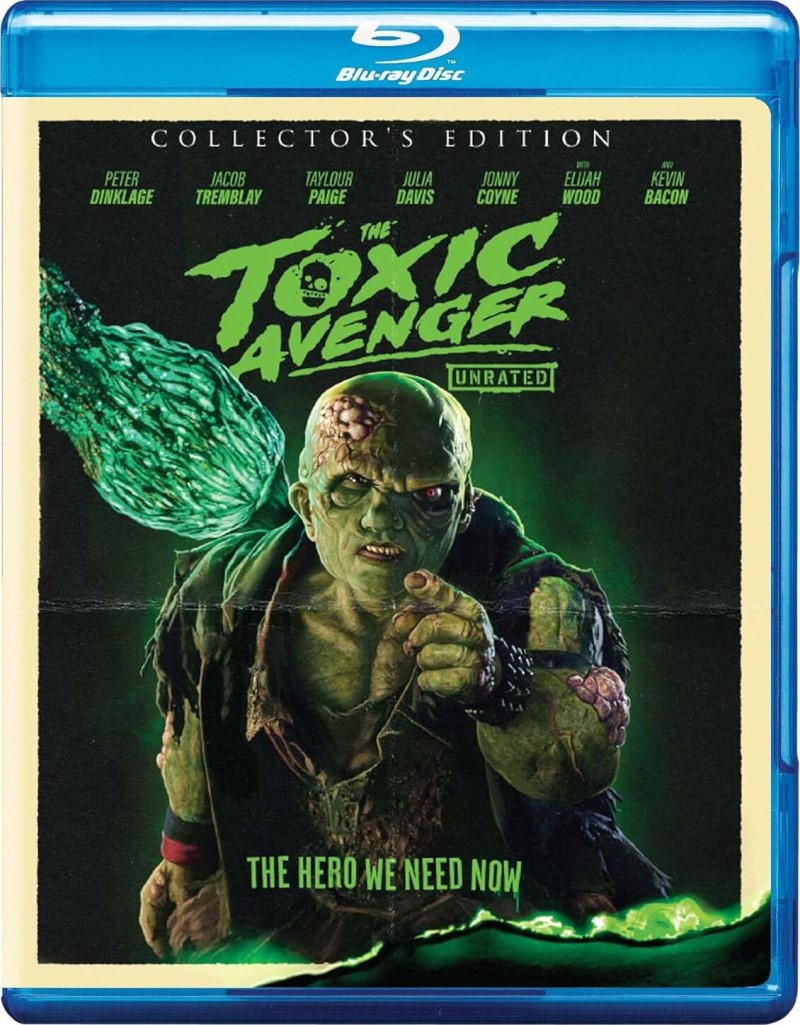 The Toxic Avenger (2025)/Peter Dinklage, Jacob Tremblay, and Taylour Paige@Not Rated@Blu-ray